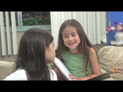 Março 23, Cena "Estudo" - Mel Summers (6 anos e 11 meses) e Sofia de Chiara (10)
