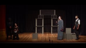 Cena da peça “Verdes Casos” - Adaptação de “O Alienista”