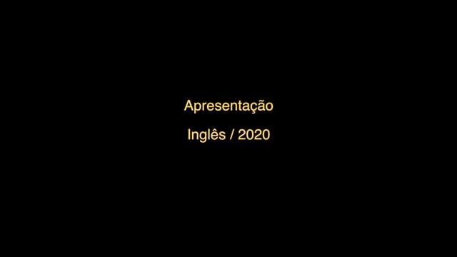 Apresentação - Inglês