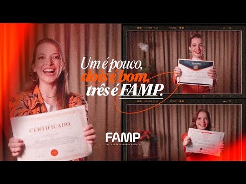 Atuação em publicidade para a "Faculdade Famp"