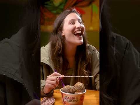 Propaganda Açaí da Barra com Charge